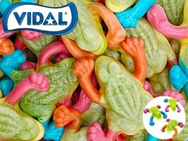 Vidal Gummi Tropical Frogs 1lb 